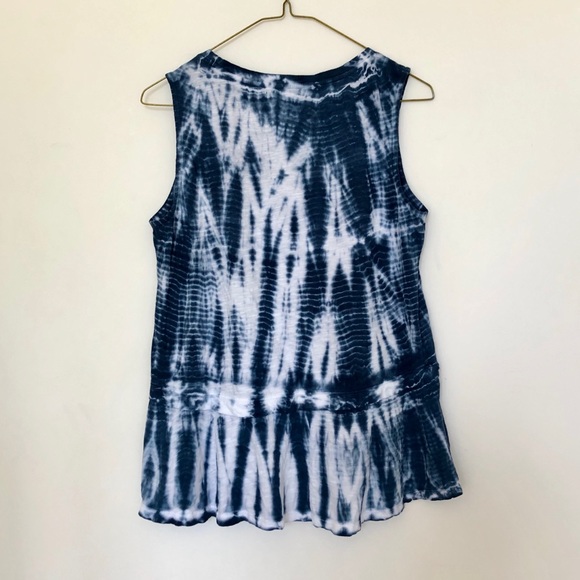 Blue Tie Dye Tank Top - Picture 2 of 5